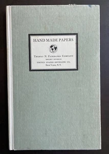 RAR - 1930 Büttenpapier Musterbuch - Thomas N. Fairbanks Co. England & Italien - Bild 1 von 24