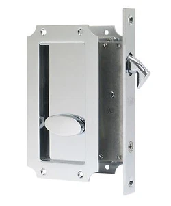 Kit de hardware con cerradura de puerta de bolsillo FPL Manor privacidad - múltiples acabados - Imagen 1 de 25