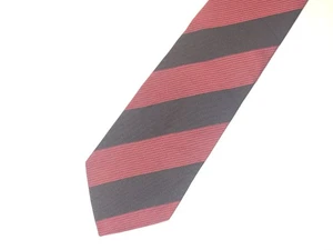 UNGARO [ STRIPED ] men's tie 65% Silk 35% Cotton Made in Italy - Picture 1 of 3