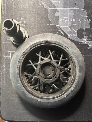 Pro-Line Racing Supermoto V2 S3 Rear Tire and Front Used, With HUBS - Image 1 of 4