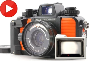[N COMO NUEVO] Cuerpo de cámara fotográfica Nikon Nikonos V naranja submarina lente 35 mm F2,5 JAPÓN - Imagen 1 de 19
