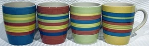 "Lote de 4 ~ tazas de café con patrón multicolor remolino ~ 4""" - Imagen 1 de 24