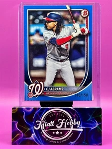 2025 Bowman - C.J. Abrams #49 Blue /150 - Picture 1 of 2