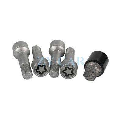 Fits Mercedes-Benz S500 E200 E250 5X Set Wheel Lug Locks Bolts Long Safety Bolts - Image 1 of 4
