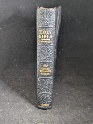 Holy Bible KJV Concordance New Scofield Reference Edition 1967 Oxford Leather Foto 1 de 4