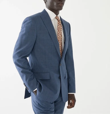 J.Crew $425 Ludlow Slim-fit italiano lana elástica traje chaqueta puerto azul 34 S Foto 1 de 4