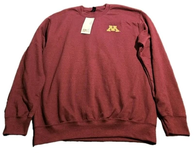 Minnesota Golden Gophers Women's Maroon Artwork Pullover Sweatshirt Medium NWT  - Image 1 of 4