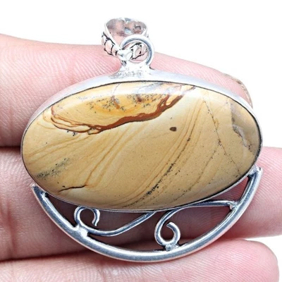 Ciondolo immagine pietra preziosa diaspro regalo per i suoi gioielli in... - Immagine 1 di 4