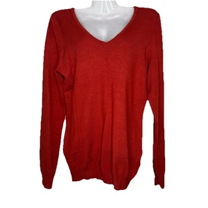Love Ellie Women's Size XS Criss Cross Back Knit Sweater Burnt Orange Pullover - Picture 1 of 10