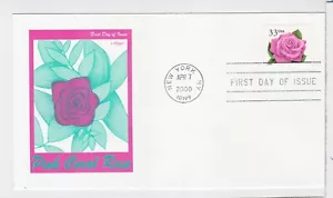 TurtlesTradingPost- Pink Rose FDC 3052E- Artmaster Cachet - Picture 1 of 2