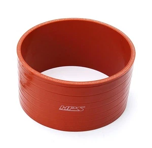 HPS 4.5" ID x 4" Long Aramid Reinforced Silicone Straight Coupler Hose Orange - Picture 1 of 2