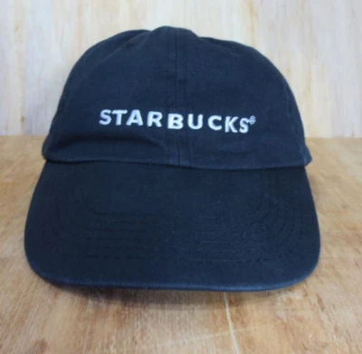 Official Starbucks Coffee Barista Black Hat Cap With White Embroidery One Size  - Image 1 of 4