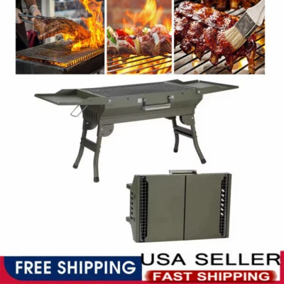 Folding Portable BBQ Barbecue Grill Charcoal Stove Camping Party Garden Outdoor - Image 1 of 4