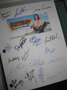 Fast Times at Ridgemont High Signed Script x18 Sean Penn Crowe rpnt - Picture 1 of 1