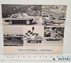 Dealer Sales Brochure Plymouth 1964 Wherever Plymouth Goes, Things Happen.