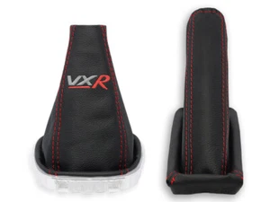 GEAR HANDBRAKE GAITER FOR VAUXHALL CORSA D 2006-2014 VXR GRAY/RED STITCH RED - Afbeelding 1 van 3
