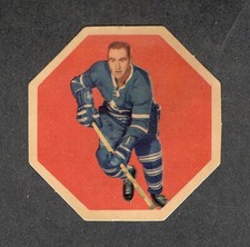 1961-62 RED KELLY #12 York Peanut Butter YELLOW Back ** Vintage Hockey Insert