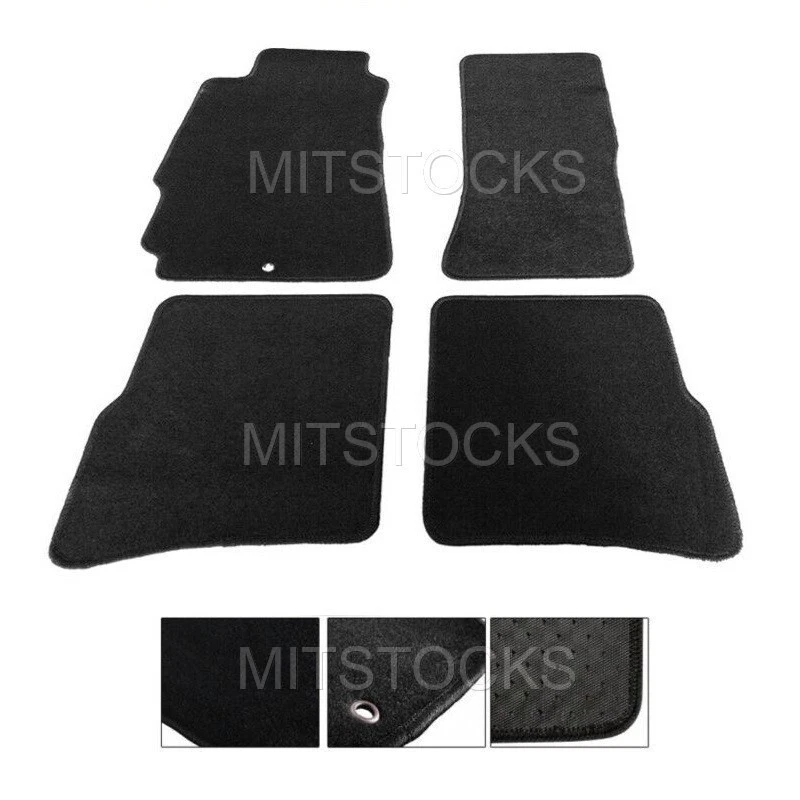 APTO PARA 04-12 MAZDA RX8 ALFOMBRILLAS NYLON NEGRAS 4 PIEZAS NUEVAS Foto 1 de 1