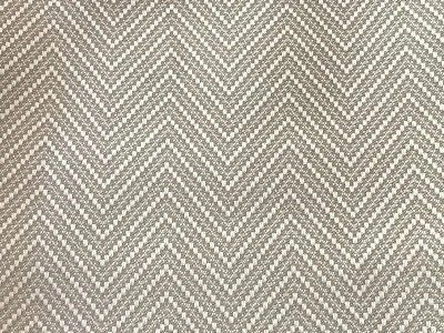 Thibaut Grey OUTDOOR Chevron Fabric- Haven Herringbone / Nickel 2.35 yd W80001 - Image 1 of 2