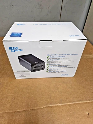 Sans Digital  MR2UT6G   2-Bay USB Type C To SATA RAID Enclosure - Image 1 of 4