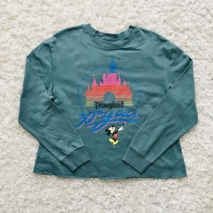 Sudadera retro verde/jade para mujer Disneyland 30 aniversario nueva con etiquetas, talla L - Imagen 1 de 8
