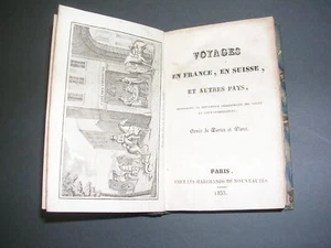 Voyages en France, en Suisse, et autres pays 1833 3 plans dépliants  - Bild 1 von 7