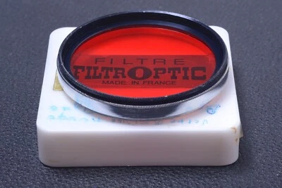 ✅ UNBRANDED RED 53MM FILTER LENS OR CAMERA SCREW IN W/ KEEPER 25-2 - Image 1 of 2