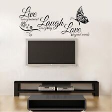 Add Charm to Your Space with Live Laugh Love Quotes Butterfly Stickers