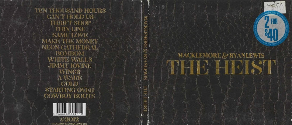 Macklemore & Ryan Lewis – The Heist  CD Digipak - Image 1 of 1