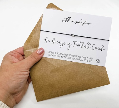 COACH Bracciale Allenatore Wish Bracciale ideale grazie lasciando regalo o regalo di Natale