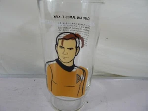 RARE VTG Star Trek Captain Kirk Dr Pepper Glass 1976 (With Manufacturer Defect) - Picture 1 of 8