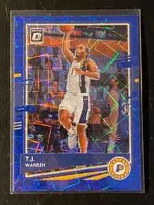 T.J. Warren 2020-21 Panini Donruss Optic Blue Velocity #24 Indiana Pacers - Picture 1 of 2