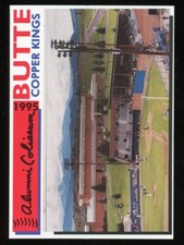 1995 Butte Copper Kings TEAM CHECKLIST RC ALUMNI COLISEUM 