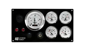 Panel de instrumentos marinos Lehman Power Engine - precableado (hecho en EE. UU.) - Imagen 1 de 4