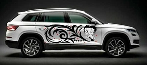 BETTY BOOP TRIBAL VINYL DECAL CAR TRUCK HOOD SIDE - Foto 1 di 2