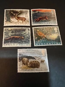 Great Britain Scott # 1421-1425 1992 WINTER TIME set of 5 MNH - Picture 1 of 2