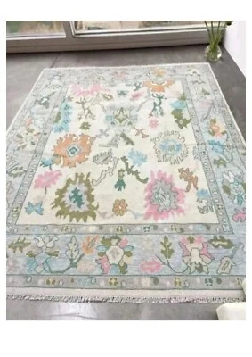 Oushak Rug 10x14 – Turkish Hand-Knotted Modern Oriental Rug for Living Room - Image 1 of 4