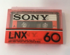 SONY  LNX  60     BLANK CASSETTE TAPE (1) (SEALED) - Picture 1 of 12