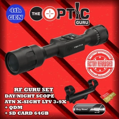 Buy RF KIT ATN X-Sight LTV 3-9x Hunting Scope | Quick Detach Mount  | SD Card - Image 1 of 4