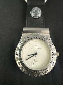 Reloj de Cuarzo Multitech Clipon con Brújula Reloj Exterior Batería Nueva - Imagen 1 de 10