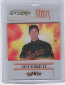 2005 Donruss Studio Omar Vizquel S-48 Studio Stars Acetate /300 Giants  - Picture 1 of 2