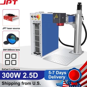 JPT 300W 2.5D Mopa M7 Fiber Laser Marking Machine Ezcad 3 Metal Deep Engraving - Picture 1 of 15