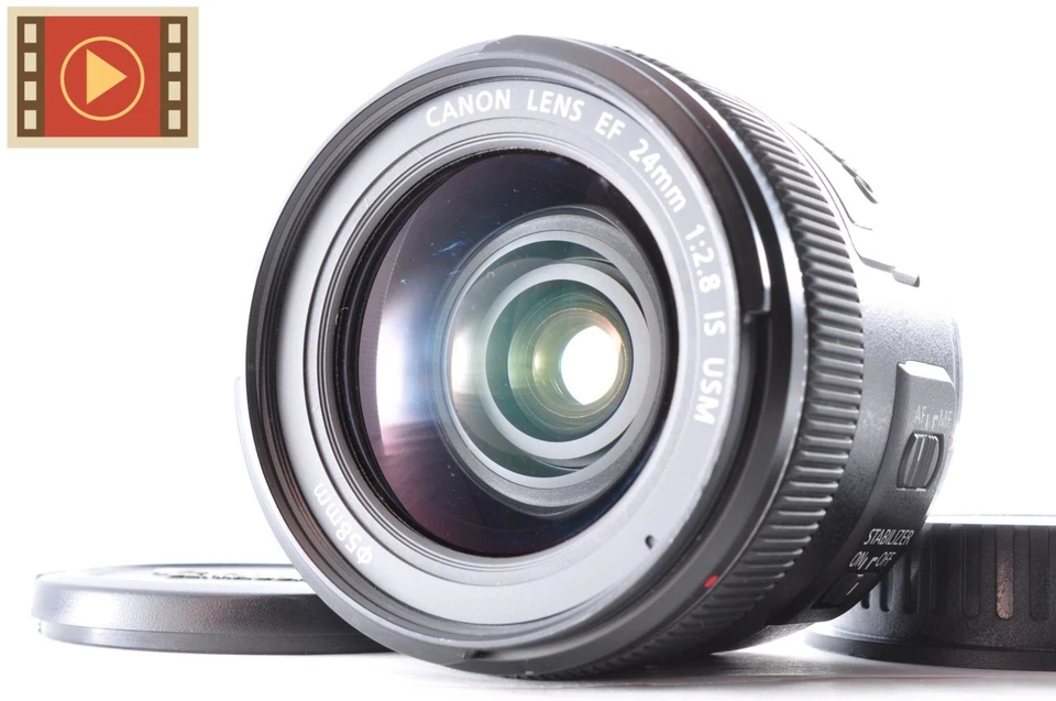 🎦 Lente gran angular Canon EF 24mm F/2.8 IS USM montaje EF Japón #9630001621 - Imagen 1 de 4