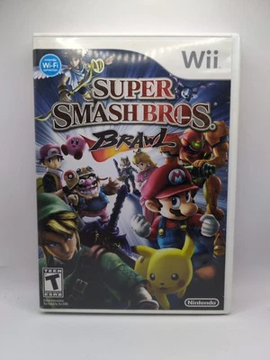 Super Smash Bros Nintendo Wii Family Party Action Fighting Video Game Complete - Image 1 of 4