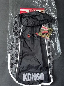 Kong Outerwear Rain Jacket Coat Lightweight Resistant Removable Hood Medium - Picture 1 of 4