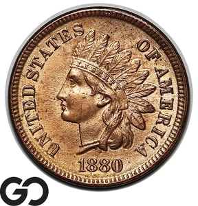 1880 Indian Head Cent Penny - Picture 1 of 3