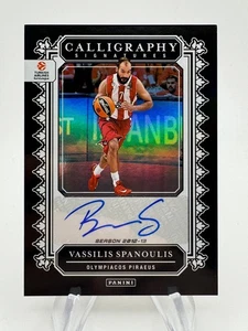 2024-25 EuroLeague VASSILIS SPANOULIS Calligraphy Signatures Auto #CALVAS - Bild 1 von 2