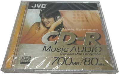 JVC CD-R80 CD-RA80DE Digital Audio Music Blank CDR New and Sealed - Image 1 of 3