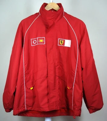 Ferrari Vodaphone Shell Red Hooded Race Jacket Paddock Vintage 2004 Scuderia - Image 1 of 4