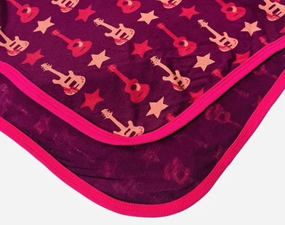 Kickee Pantalones Guitarra Bebé Manta Rosa Púrpura Bambú Talla Única -Excelente Foto 1 de 4